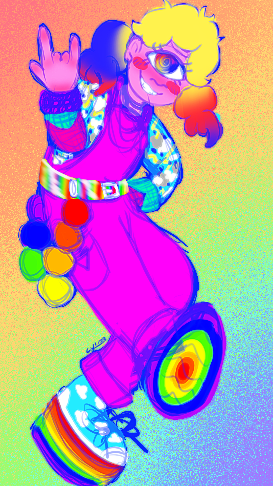  Neon clown Image